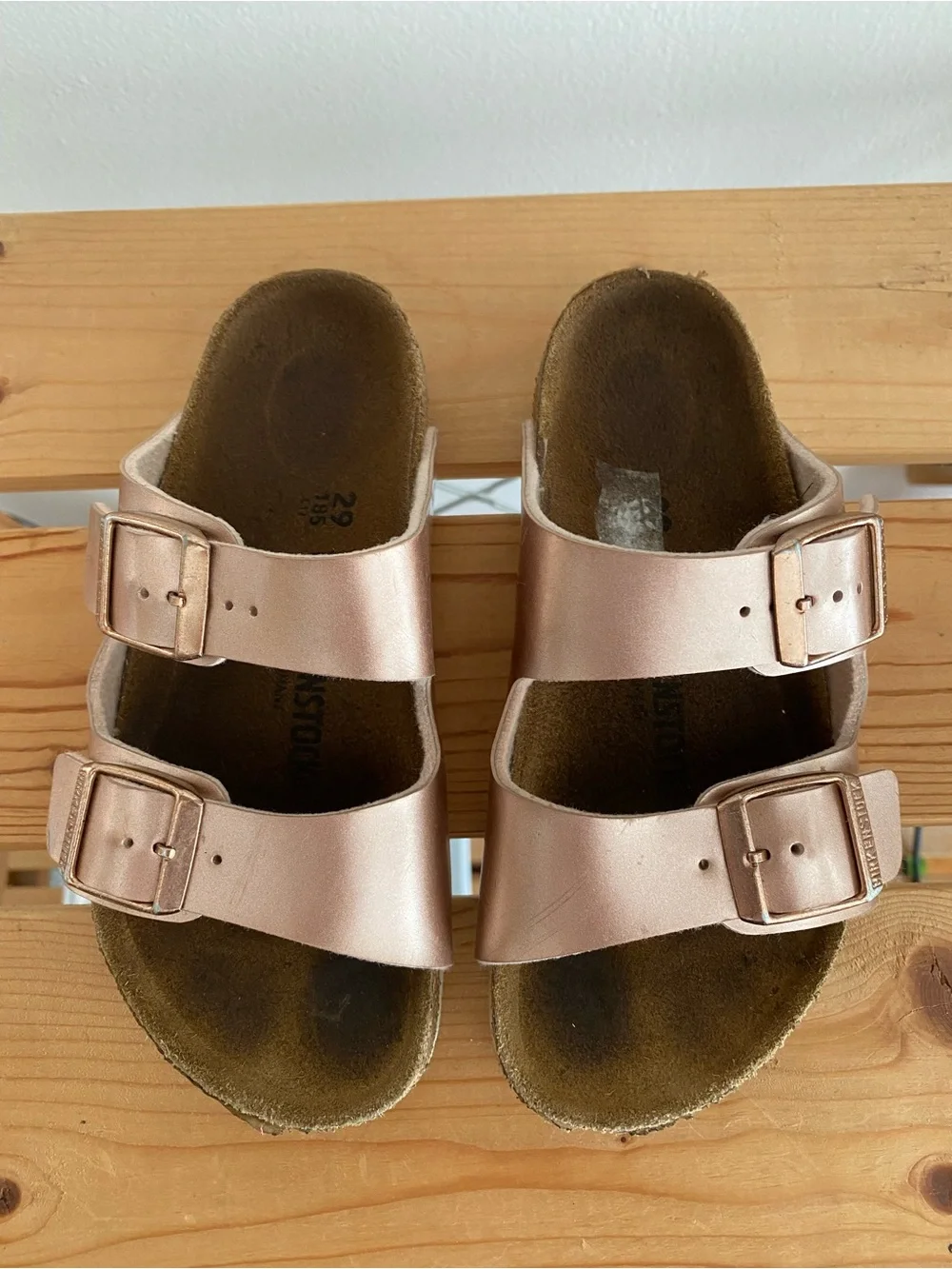 Birkenstock Arizona Kids Electric Metallic Copper Sandals 11